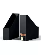 LEITZ Iratpapucs, karton, 100 mm, LEITZ "Puro", fekete