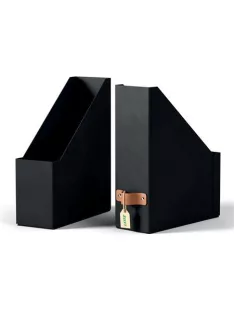   LEITZ Iratpapucs, karton, 100 mm, LEITZ "Puro", fekete