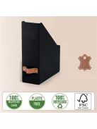 LEITZ Iratpapucs, karton, 100 mm, LEITZ "Puro", fekete