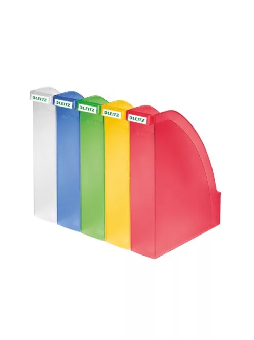 LEITZ Iratpapucs, műanyag, 70 mm, LEITZ "Plus", áttetsző