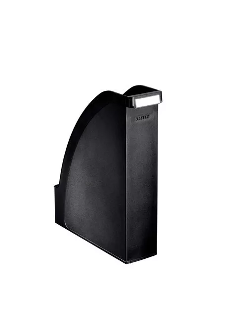 LEITZ Iratpapucs, műanyag, 70 mm, LEITZ "Plus", fekete