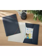 LEITZ Gumis mappa, 15 mm, karton, A4, LEITZ "Cosy", bársonyszürke