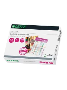   LEITZ Meleglamináló fólia, 125 mikron, A7, fényes, LEITZ "iLam"