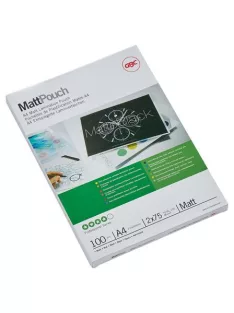 GBC Meleglamináló fólia, 75 mikron, A4, matt, GBC