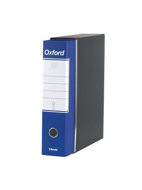 ESSELTE Tokos iratrendező, 80 mm, A4, karton, ESSELTE "Oxford", kék