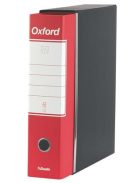 ESSELTE Tokos iratrendező, 80 mm, A4, karton, ESSELTE "Oxford", piros