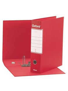   ESSELTE Tokos iratrendező, 80 mm, A4, karton, ESSELTE "Oxford", piros