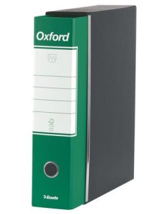   ESSELTE Tokos iratrendező, 80 mm, A4, karton, ESSELTE "Oxford", zöld