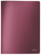 LEITZ Bemutatómappa, 20 zsebes, A4, LEITZ "Style", gránátvörös