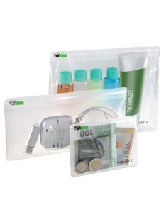   LEITZ Utazótasak, vegyes méret, cipzáras, LEITZ "Complete Zip"