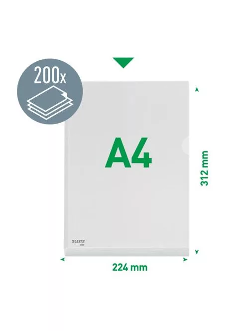 LEITZ Genotherm, "L", A4, 170 mikron, narancsos felület, 20 mm, LEITZ "Jumbo"