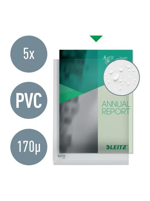 LEITZ Genotherm, "L", A4, 170 mikron, narancsos felület, 20 mm, LEITZ "Jumbo"