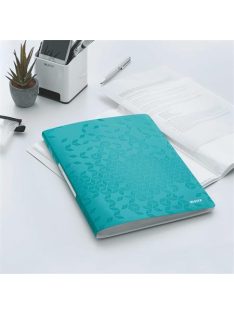   LEITZ Bemutatómappa, 20 zsebes, A4, LEITZ "Wow", jégkék