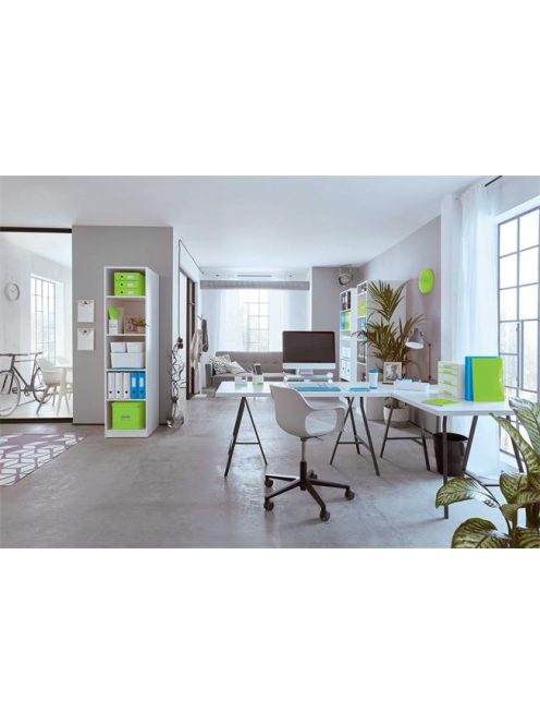 LEITZ Előrendező, A4, 12 részes, műanyag, LEITZ "Wow", kék