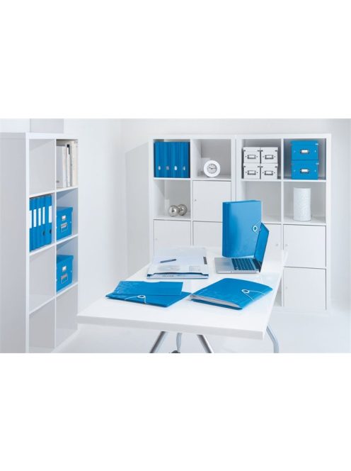 LEITZ Előrendező, A4, 12 részes, műanyag, LEITZ "Wow", kék