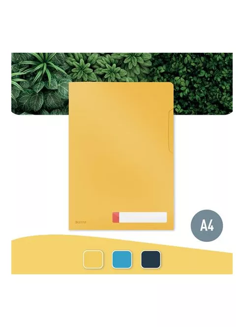LEITZ Genotherm, "L", A4, PP, LEITZ "Cosy Privacy", melegsárga