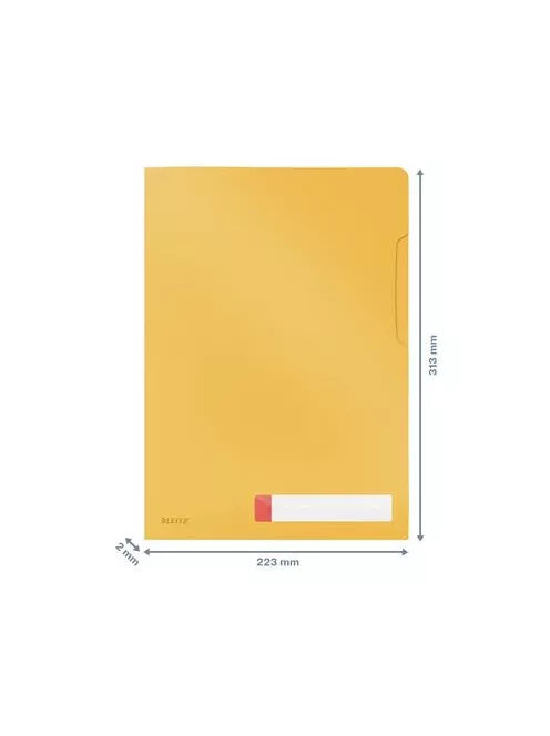 LEITZ Genotherm, "L", A4, PP, LEITZ "Cosy Privacy", melegsárga