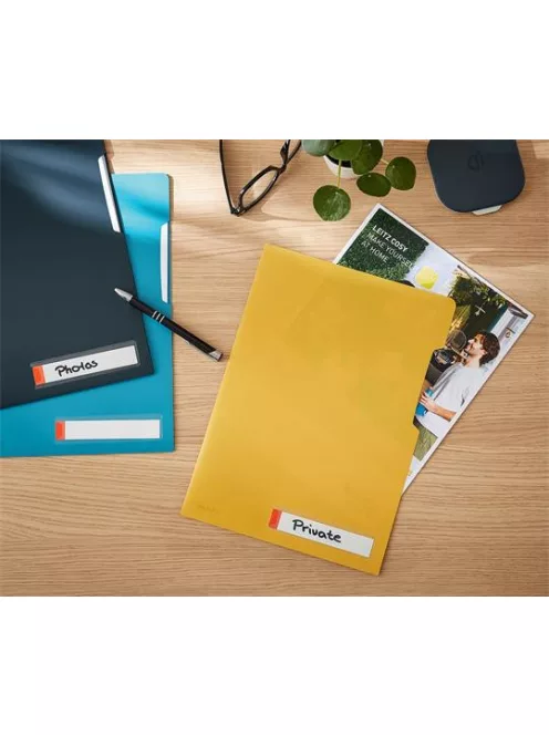 LEITZ Genotherm, "L", A4, PP, LEITZ "Cosy Privacy", melegsárga