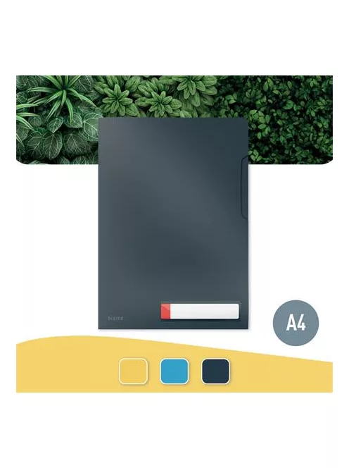 LEITZ Genotherm, "L", A4, PP, LEITZ "Cosy Privacy", bársonyszürke