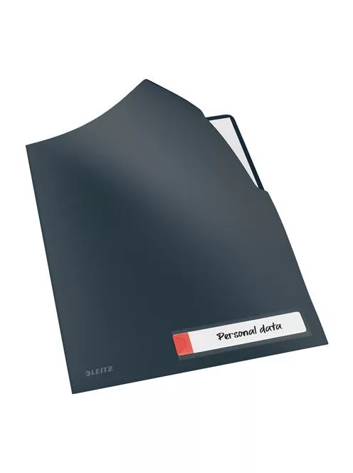 LEITZ Genotherm, "L", A4, PP, LEITZ "Cosy Privacy", bársonyszürke