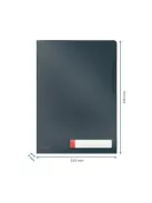 LEITZ Genotherm, "L", A4, PP, LEITZ "Cosy Privacy", bársonyszürke