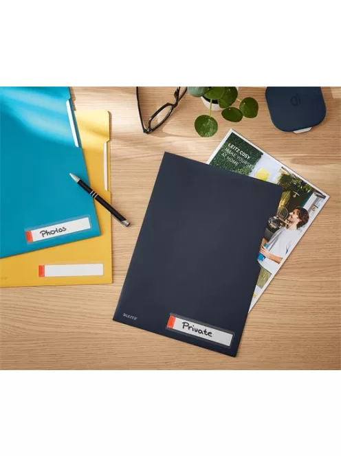 LEITZ Genotherm, "L", A4, PP, LEITZ "Cosy Privacy", bársonyszürke