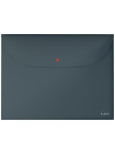   LEITZ Irattartó tasak, 2 zsebes, A4, PP, pantentos, LEITZ "Cosy", bársonyszürke