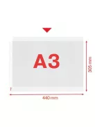 ESSELTE Genotherm, lefűzhető, A3, 85 mikron, narancsos felület, fekvő, ESSELTE