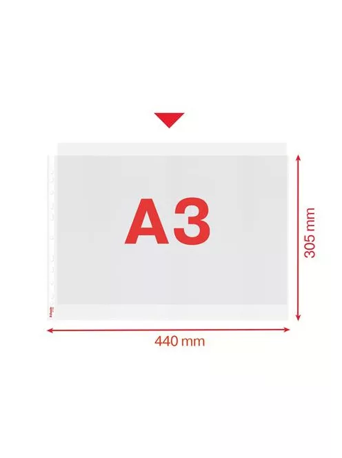 ESSELTE Genotherm, lefűzhető, A3, 85 mikron, narancsos felület, fekvő, ESSELTE