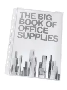   LEITZ Genotherm, lefűzhető, A4, 180 mikron, víztiszta felület, 20 mm, LEITZ "Jumbo"