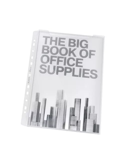 LEITZ Genotherm, lefűzhető, A4, 180 mikron, víztiszta felület, 20 mm, LEITZ "Jumbo"