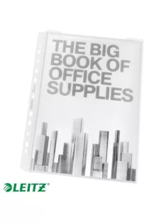   LEITZ Genotherm, lefűzhető, A4, 180 mikron, víztiszta felület, 20 mm, LEITZ "Jumbo"