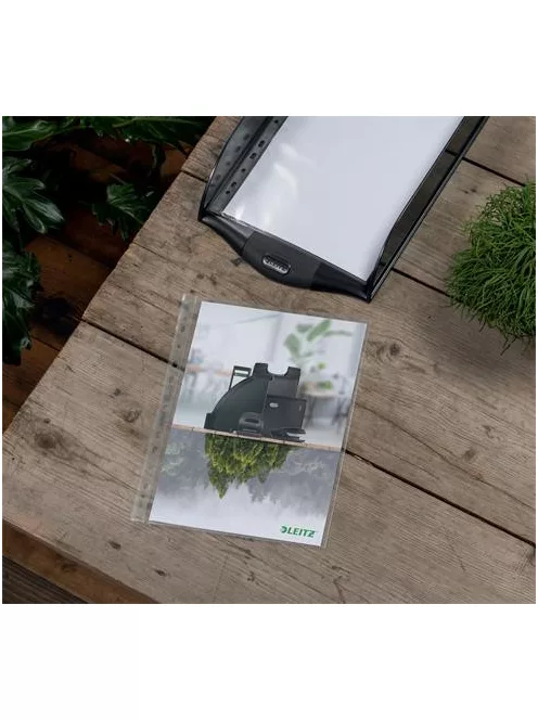 LEITZ Genotherm, lefűzhető, A4, PP, 100 mikron, narancsos felület, LEITZ "Recycle"