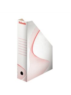   ESSELTE Iratpapucs, karton, 80 mm, összehajtható, ESSELTE "Standard", fehér