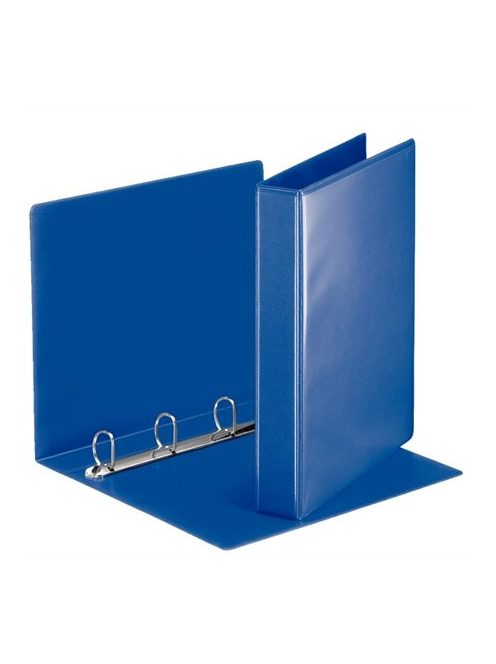 ESSELTE Gyűrűs könyv, panorámás, 4 gyűrű, D alakú, 50 mm, A4, PP, ESSELTE, kék