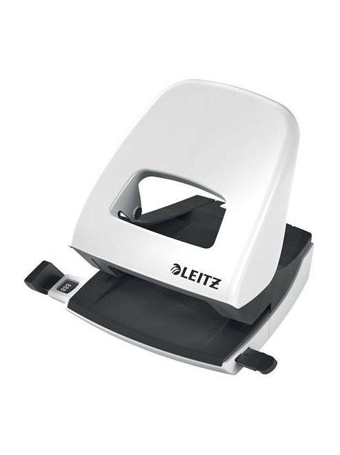 LEITZ Lyukasztó, kétlyukú, 30 lap, LEITZ "Nexxt Wow", fehér