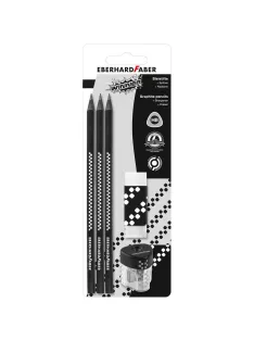EF-Grafitceruza szett 3db-os +hegyező+radír WINNER HB BL.
