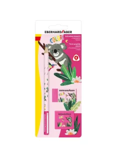   EF-Grafitceruza szett 1db-os + radír + hegyező COLORI Jumbo klf. BL.