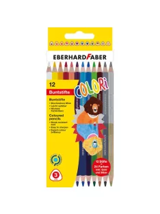 EF-Színes ceruza készlet 12db-os COLORI DUO (24szín)