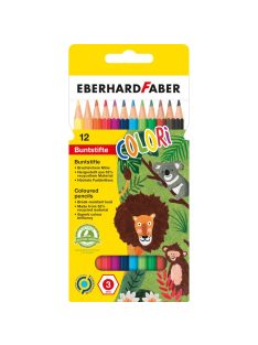 EF-Színes ceruza készlet 12db-os hatszögletű COLORI