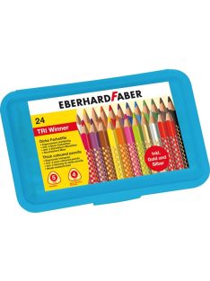   EF-Színes ceruza készlet 24db-os TRI WINNER müanyag dobozban