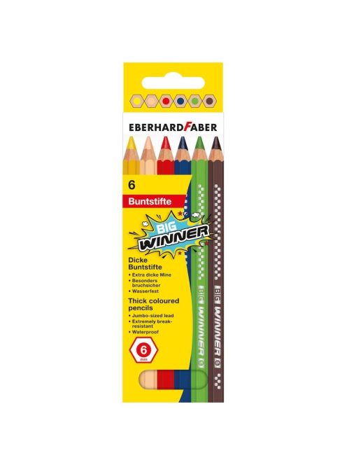 EF-Színes ceruza készlet  6db-os BIG WINNER