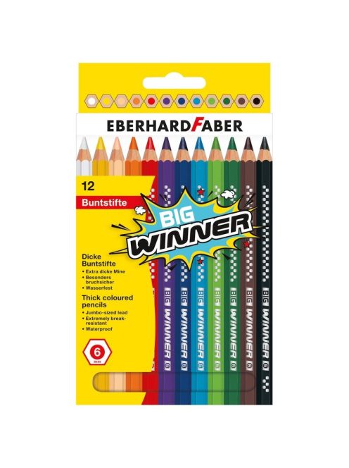 EF-Színes ceruza készlet 12db-os BIG WINNER '6'