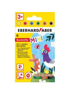   EF-Színes ceruza készlet  6db-os "3in1" MINI KIDS 10mm-es heggyel 