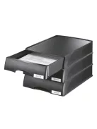 LEITZ Irattároló, műanyag, 1 fiókos, LEITZ "Plus", fekete