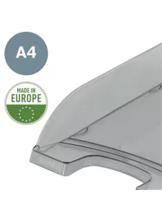   LEITZ Irattálca, műanyag, LEITZ "Plus", füstszínű