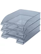 LEITZ Irattálca, műanyag, LEITZ "Plus", füstszínű