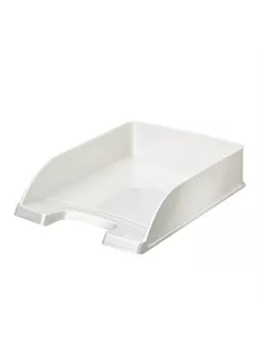 LEITZ Irattálca, műanyag, LEITZ "Wow", fehér