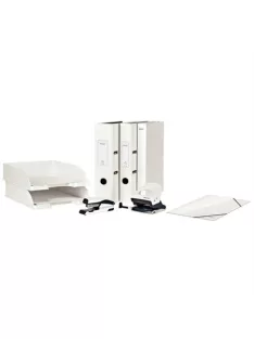 LEITZ Irattálca, műanyag, LEITZ "Wow", fehér