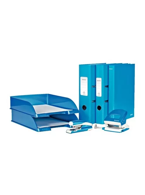 LEITZ Irattálca, műanyag, LEITZ "Wow", kék